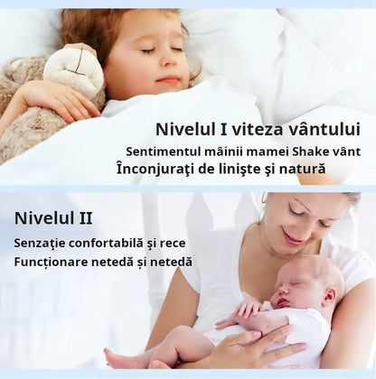 Ventilator Turn Silențios Fără Lame | 2 Viteze | USB | Portabil