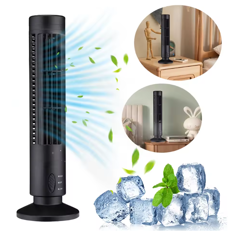 Ventilator Turn Silențios Fără Lame | 2 Viteze | USB | Portabil