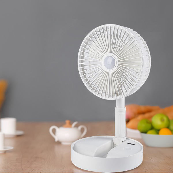Ventilator Pliabil Telescopic Alb cu USB & Telecomanda Ø20cm