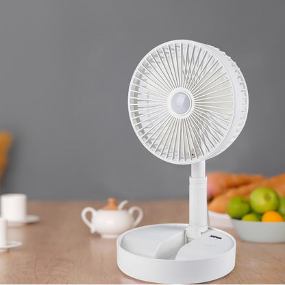Ventilator Pliabil Telescopic Alb cu USB & Telecomanda Ø20cm