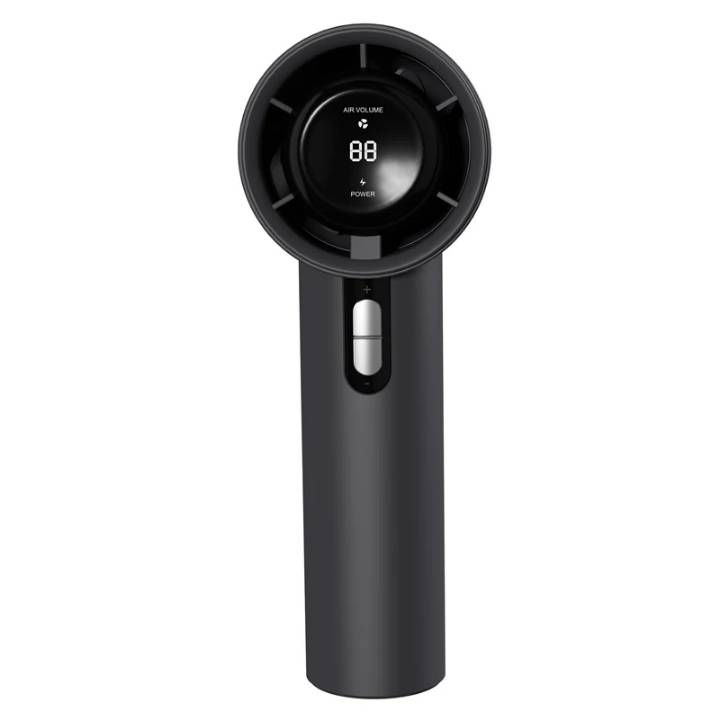 Ventilator de Mână Portabil | Afișaj LED | Gri Antracit | Turbo USB