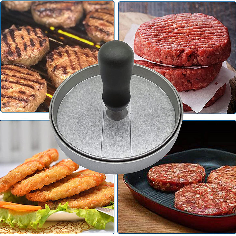 Presă din Aluminiu pentru Hamburger – Ø11x8cm