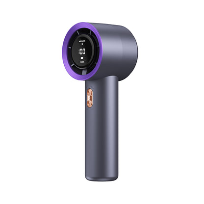 Ventilator de Mână Portabil | Afișaj LED | Gri Antracit | Turbo USB