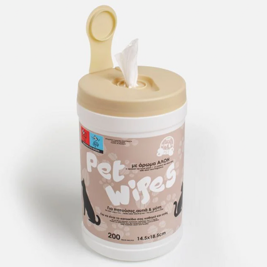Servetele Umede cu Aloe Vera pentru Caini si Pisici – 200 buc, Ingrijire Delicata