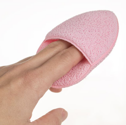 Set Curățare Față 3 Piese – 2 Perii și Burete Exfoliant