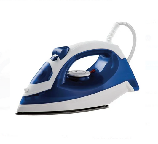 Fier de Călcat cu Abur 1600W – Placă Antiaderentă, 150ml