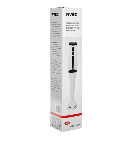 Mixer Vertical de Mână 200W – 2 Viteze, Lame Inox
