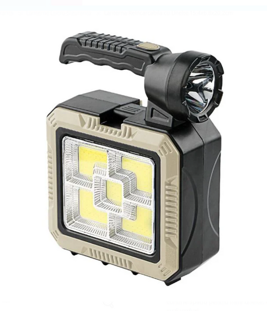 Lanternă LED Reîncărcabilă Solară cu Unelte și Powerbank – 5 Moduri, 15.4x6.8x20.2cm