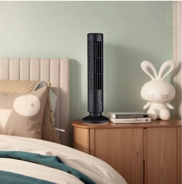 Ventilator Turn Silențios Fără Lame | 2 Viteze | USB | Portabil